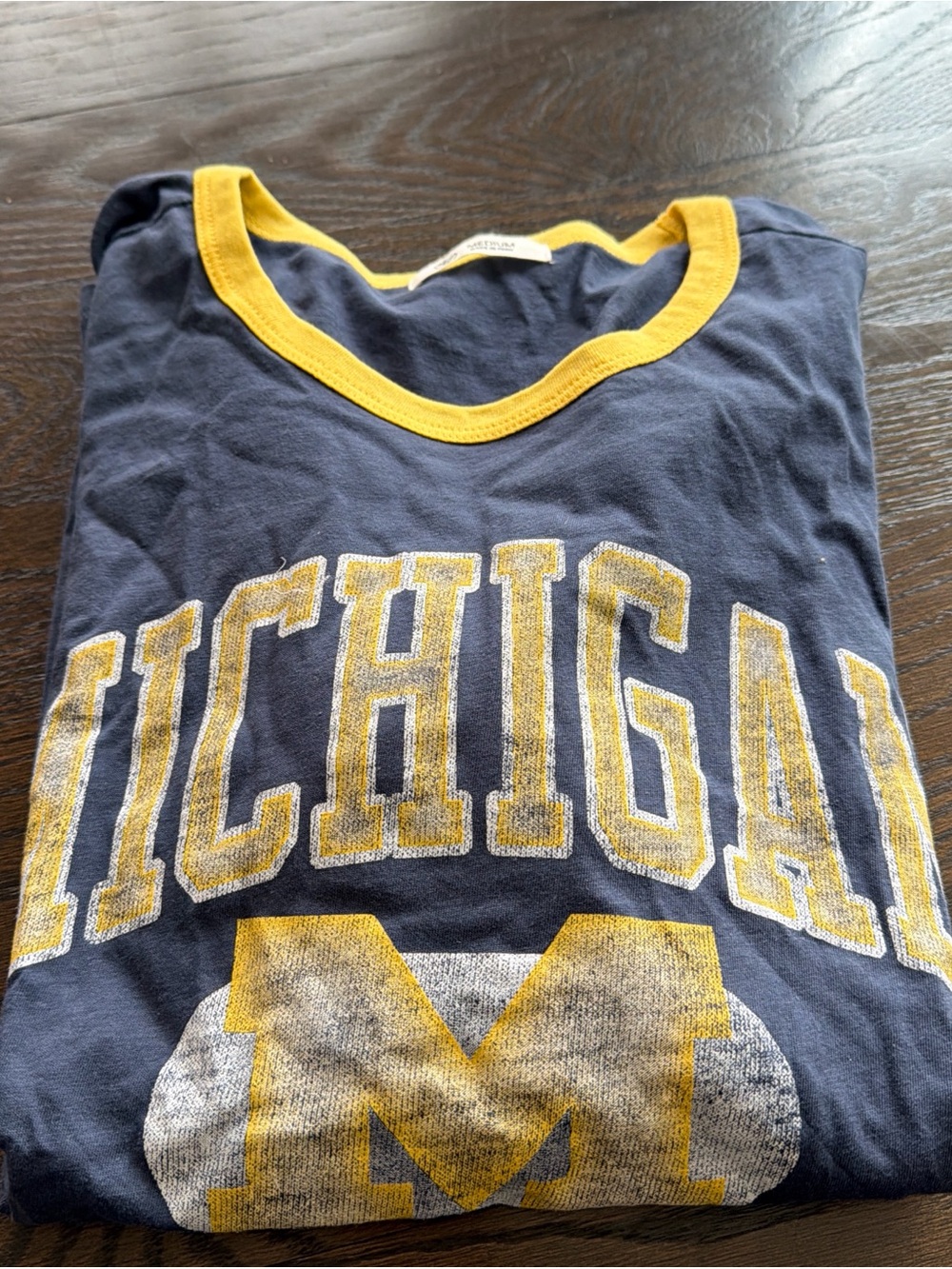 47 Brand Navy Tee with Yellow Trim